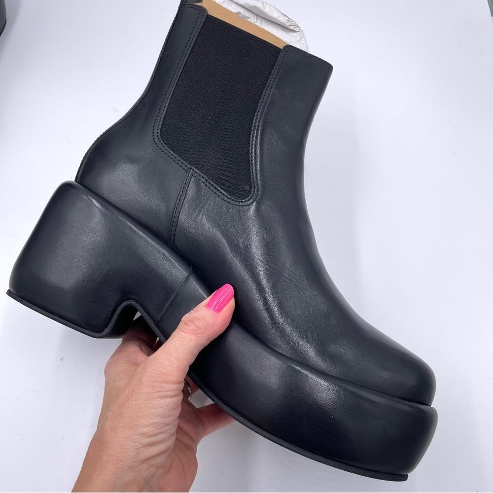 NEW Everlane Black‎ Puffa Chunky Platform Y2K 90s Short Boot in Size 10 - Picture 13 of 16
